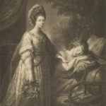 Sepia portrait of Queen Charlotte