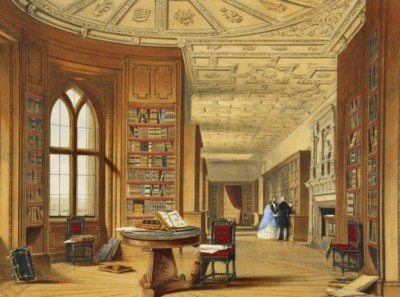 The Library at Windsor, by Joseph Nash